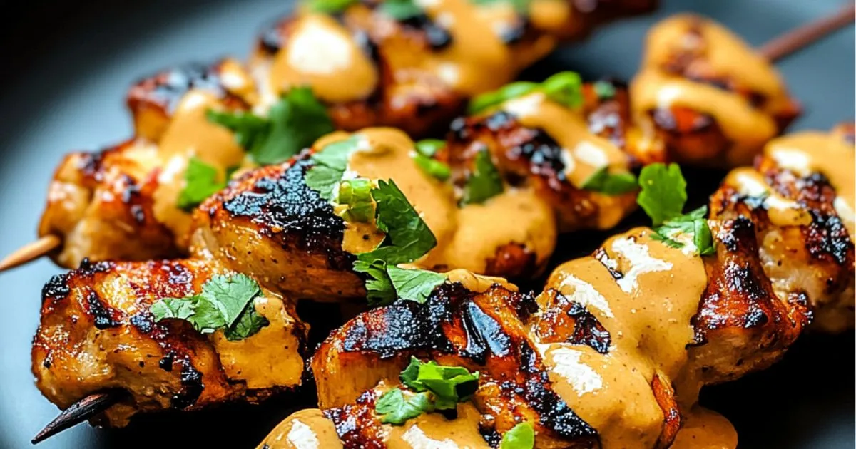 Bang Bang Chicken Skewers