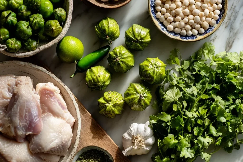 pozole verde de pollo