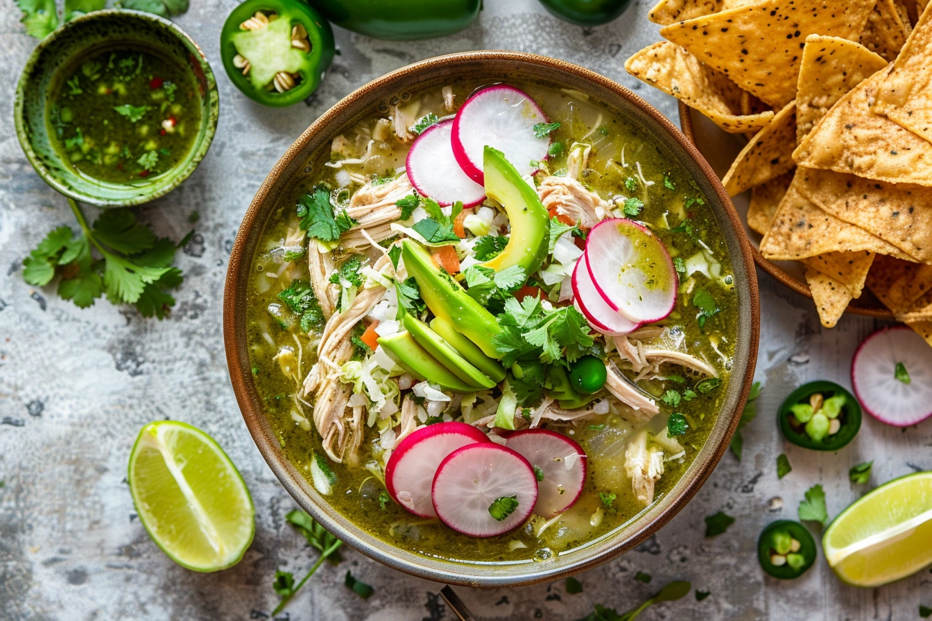 pozole verde de pollo