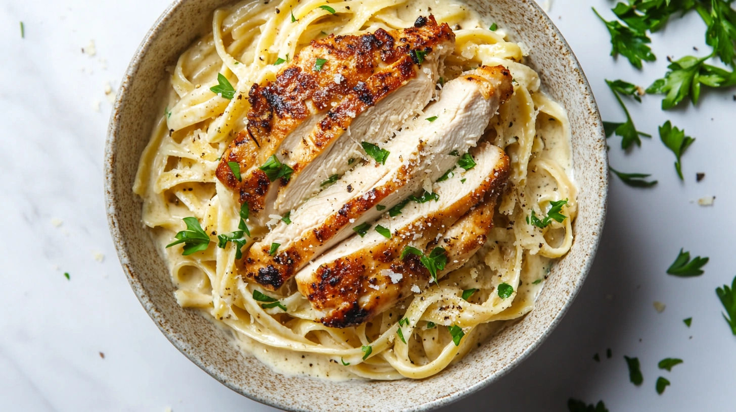 Garlic Parmesan Chicken Pasta