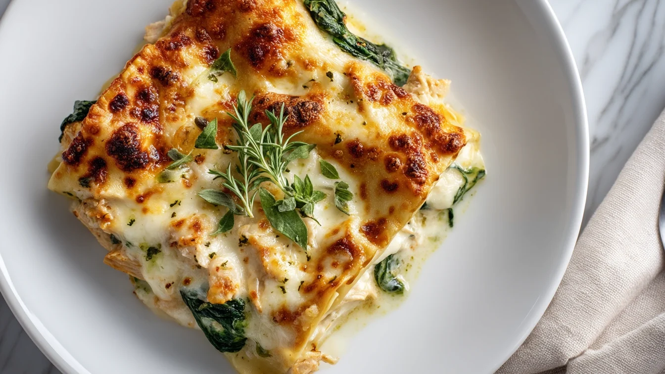 Chicken_Alfredo_Lasagna_on_a_white_marble