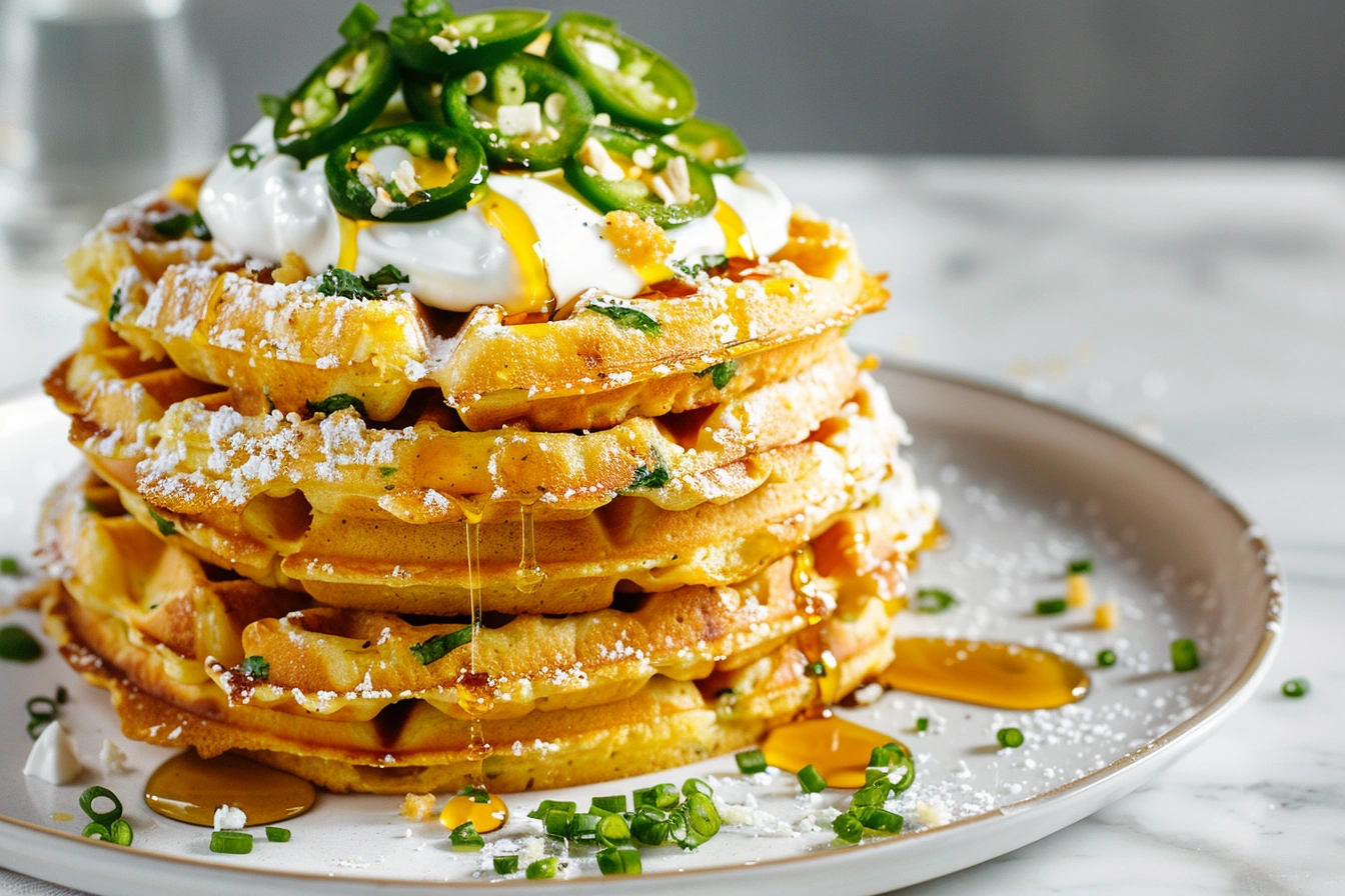 Cheddar_Jalapeno_Cornbread_Waffles