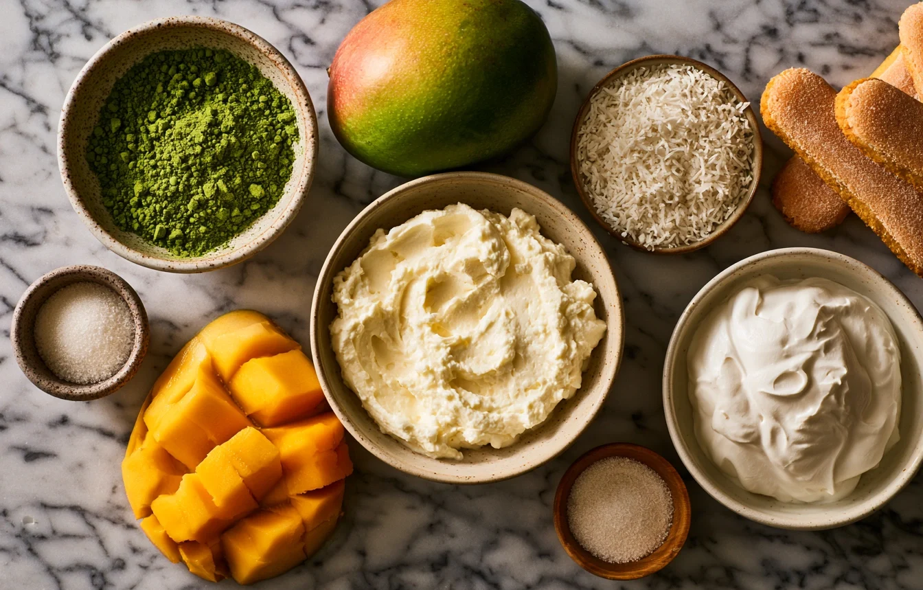 matcha tiramisu ingredients